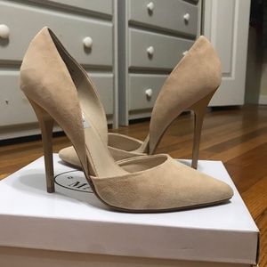STEVE MADDEN VARCITYY BLUSH SUEDE LEATHER D'ORSAY